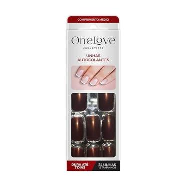 Imagem de Unhas Onelove A.C Cognac Ol181421 Com 24