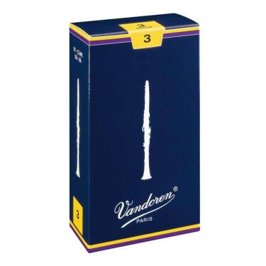 Imagem de Palheta Vandoren Tradicional Nº 3 Para Clarinete Sib