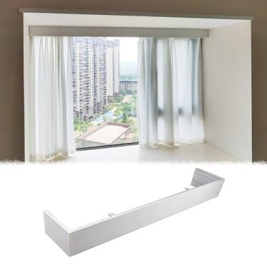 Imagem de Cortina blackout sanefa para janelas, teto e parede, cobertura de haste de alumínio para varanda e banheiro, sem necessidade de trilhos