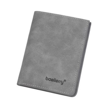 Imagem de Carteira Vertical Masculina Elegante Com Múltiplos Compartimentos Para