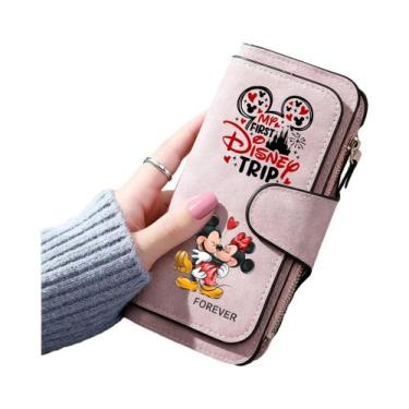 Imagem de Carteira Feminina Mickey Minnie, Bolsa Para Cartões E Moedas, Presente