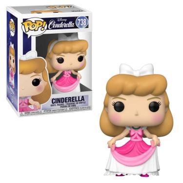 Imagem de Boneco Funko Pop! Disney - Cinderela de Vestido Rosa