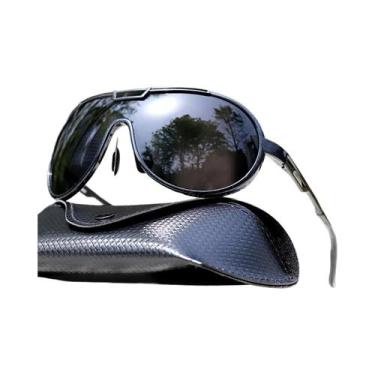 Imagem de Óculos De Sol Redondos Unissex Modernos Com Proteção UV E À Prova De V