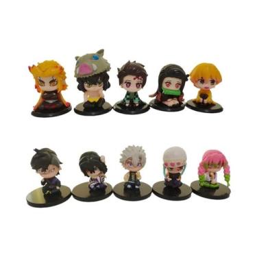 Imagem de Conjunto De Bonecos De Ação Demon Slayer: Versão Q Quente Tanjiro, Ino