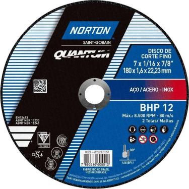 Imagem de Disco De Corte, 178 Mm X 1,6 Mm X 22,23 Mm, Bhp 12 Norton Ostenvonder