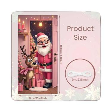 Imagem de Decorações De Natal Para Porta Do Papai Noel, Banner De Fundo Para Int