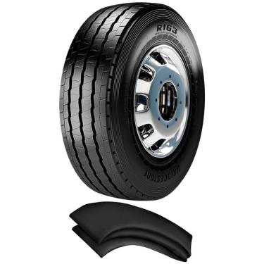 Imagem de Kit Pneu 275/80r22.5 149/146L R163S Bridgestone + Camara