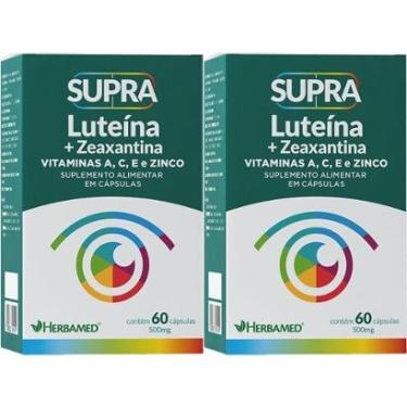 Imagem de Kit 2X Supra Luteina + Zeaxantina - 500mg 60 Cápsulas - Herbamed-Masculino