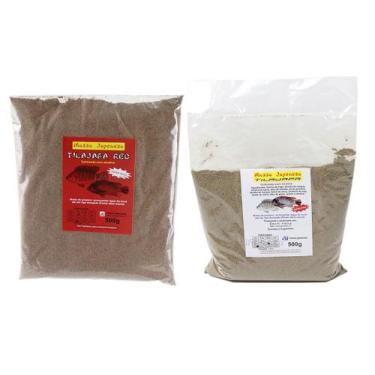 Imagem de Kit 2 Massa Japonesa Para Pesca Tilajapa Red + Tilajapa - 1kg (2x500g)