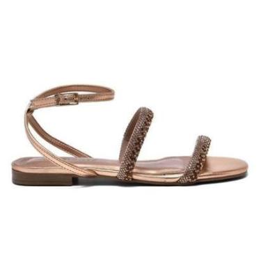 Imagem de Sandália Rasteira Via Marte com Strass 23-16605-Feminino