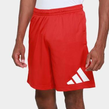 Imagem de Short Adidas Logo Masculino, Vinho, GG