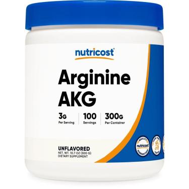 Imagem de Suplemento Nutricost Arginina Akg Em Pó 300G - 100 Porções-Unissex