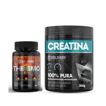 Imagem de Kit Creatina 300g + Termogênico Thermo Dark - Soldiers Nutrition-Unissex