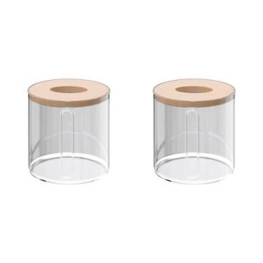 Imagem de Kit 2 Porta Papel Higiênico Multiuso Redondo Tampa Elegante - Top Rio