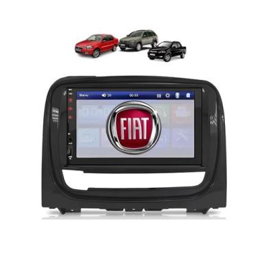 Imagem de Kit Multimidia Strada Palio Siena 2012 / 2019 Mold Graf 7 Pol MP5 Bt F