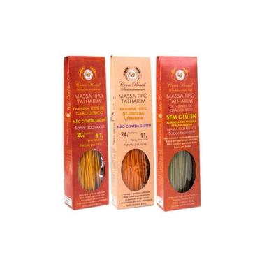 Imagem de Kit 3 Sabores de macarrão tipo Talharim S/ Glúten Proteico - Ceres Bra