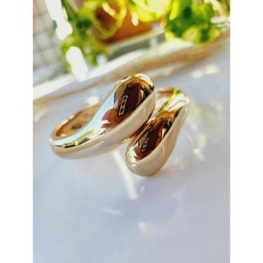 Imagem de Bracelete Gota Dourado Ajustável  Sofisticação e Versatilidade - - Hel