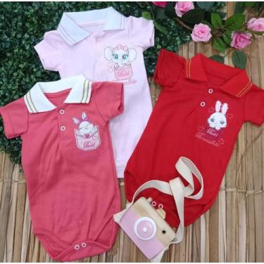 Imagem de Macacão infantil menina baby - MASHAHELLO, Vermelho, p