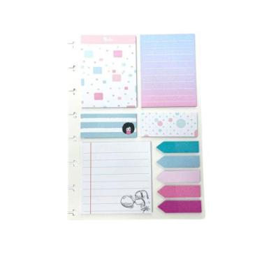Imagem de Bloco Adesivo BRW Smart Notes Tutti Frutti 10 Blocos com 25 Folhas