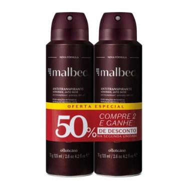 Imagem de Kit Desodorante Antitranspirante Malbec (2 unidades)