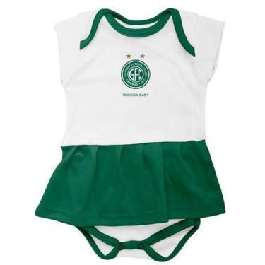 Imagem de Body Bebe Menina Guarani Vestido Recem Nascido Oficial - Torcidababy, 