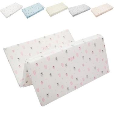 Imagem de Colchonete Para Berço Portátil Dobrável Estampado 95x60cm Baby Papi Co