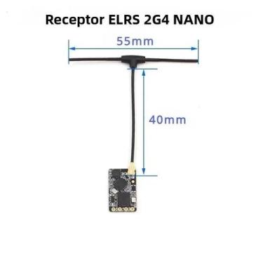 Imagem de Receptor NANO 2.4GHz ELRS BETAFPV 2400 RX Com Antena Tipo T E Upgrade 