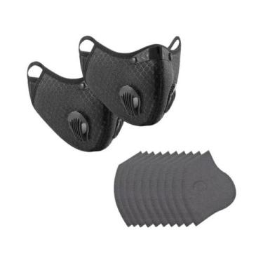 Imagem de Máscara Facial Reutilizável E Lavável Para Ciclismo Masculina Com Filt