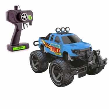 Imagem de Carrinho de Controle Remoto - Monster Truck Junior - Azul - Polibrinq
