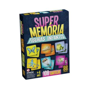 Imagem de Jogo De Tabuleiro Supermemoria Figuras Infantis Grow Diversão Educativ