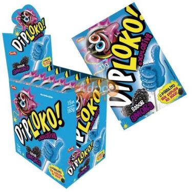Imagem de Pirulito dip loko boom 15unx11g danilla, Frutas Vermelhas