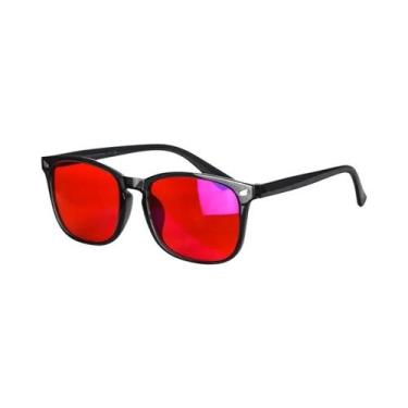 Imagem de Óculos De Dormir Com Lentes Vermelhas Que Bloqueiam Luz Azul, 99% De A