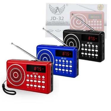 Imagem de Rádio Portátil Digital Altomex JD-32 com Função Player USB e TF Preto