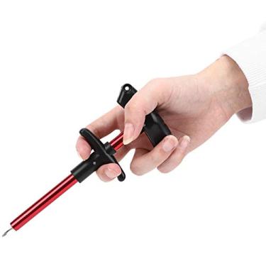 Imagem de Ferramenta de remoção de anzol, extrator de anzol de aço inoxidável em forma de T para pesca ao ar livre para amantes da pesca de água salgada e doce(vermelho)