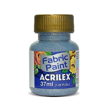 Imagem de Tinta Para Tecido Com Gliter, Acrilex, Prata, 37 ml