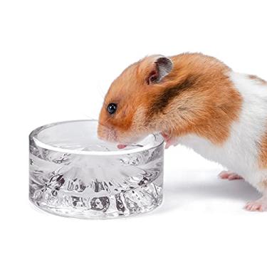 Imagem de Niteangel Potes de Água e Alimentação de Hamster – Tigelas de Vidro para Animais Pequenos para Hamsters Sírios, Gerbils e Outros Animais de Estimação Pequenos de Tamanho Similar (Branco)