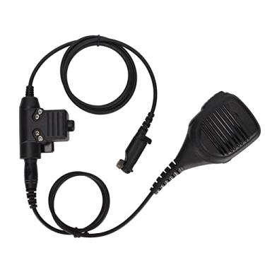 Imagem de Microfone de ombro 7,1 mm, microfone de rádio bidirecional 2W de substituição portátil Walkie Talkies com U94 PTT, para Hytera PD600 PD602 PD605 PD662 PD665 PD680 X1p X1e