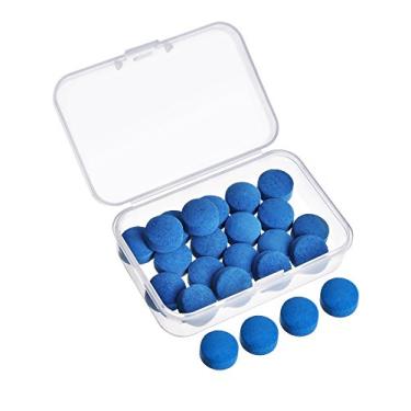 Imagem de Gejoy 20 pontas de taco de sinuca de 13 mm pontas de taco de sinuca de substituição com caixa de armazenamento para tacos de sinuca e Snooker, azul