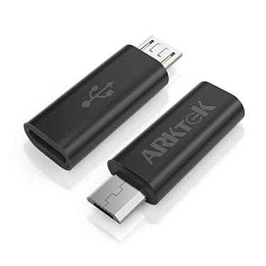 Imagem de ARKTEK Adaptador USB-C – Adaptador USB tipo C (fêmea) para micro USB (macho) sincronização e adaptador de carregamento para Galaxy S7 S7 Edge e mais (pacote com 2)