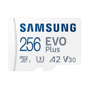 Imagem de SAMSUNG EVO Plus com adaptador SD de 256 GB Micro SDXC, até 130 MB/s, armazenamento expandido para dispositivos de jogos, tablets e smartphones Android, cartão de memória, MB-MC256KA/AM, 2021