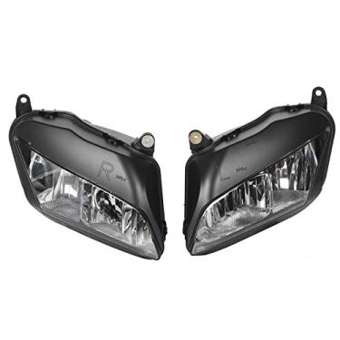 Imagem de Par de faróis de motocicleta esquerdo + direito para CBR 600RR 07-10 para farol de motocicleta