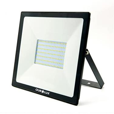 Imagem de Projetor Led Slim 100W Biv Preto 6500K - Ourolux