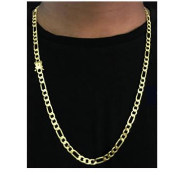 Imagem de Corrente 3x1 6 mm de moeda antiga luxuoso cordaum