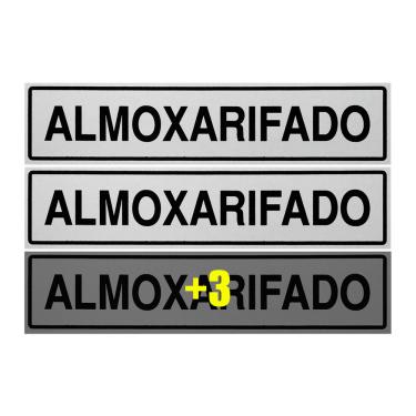 Imagem de Combo 6 Placas De Sinalização Almoxarifado 30x7 Acesso - B-508 F9e