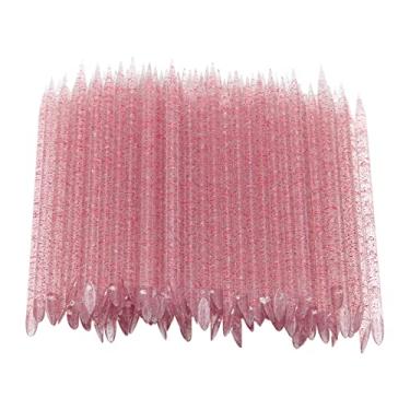 Imagem de 100 peças descartáveis para unhas em bastão de cutícula em massa, bastões para cuidados com as unhas, bastão de limpeza para cutículas e bastão de pedicure para unhas para homens e