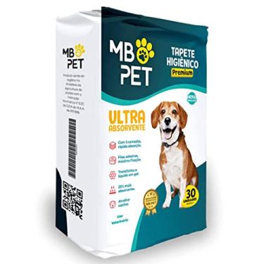 Imagem de Tapete Higiênico Mb Pet Premium Ultra Absorvente 30 Unidades