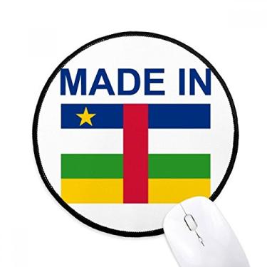 Imagem de DIYthinker Feito na República Africana Country Love Mouse Pad Desktop Office Tapete Redondo para Computador