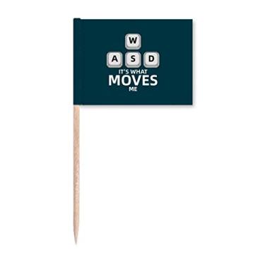 Imagem de Power Guide Direction Jogo de palito de dente Bandeiras Marcador Topper Decoração de Festa