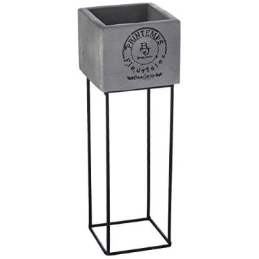 Imagem de Suporte De Mesa Grande Com Vaso Pequeno Decorglass Carimbo