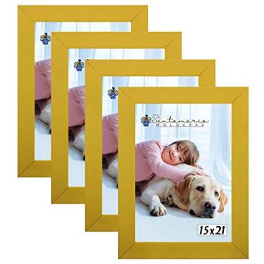 Imagem de Kit 4 Molduras Porta Retrato 15X21 Amarelo